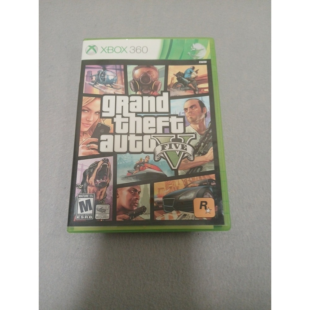 Grand Theft Auto 5 V (Xbox 360, 2013) CIB No Map Mint!!